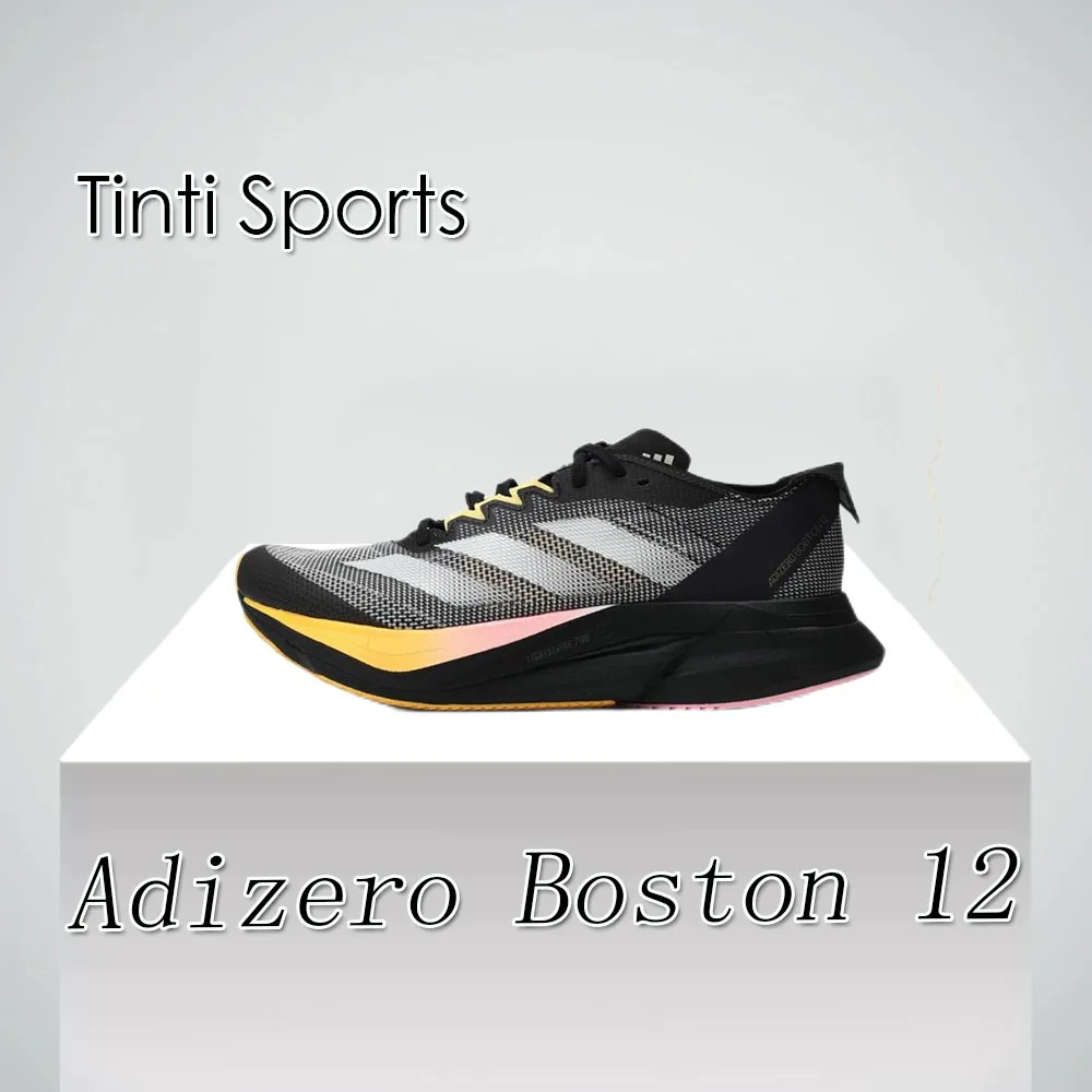 Sneakers sports shoes Adidas ADIZERO BOSTON 12 man and women sneakers winters breathable shock absorbing anti-slip marathon running shoes black