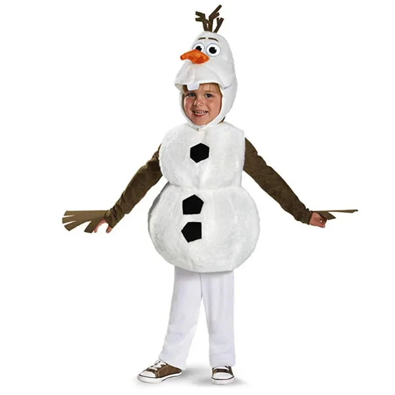 

Chirstmas Snowman Olaf Cosplay Costume Kids School Stage Performance Outfits Children Xmas Carnival Party Costume for Boys Girls