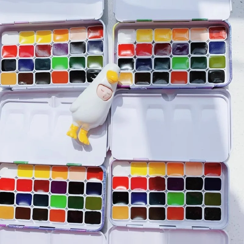 Germany schmincke academy watercolor 24 colors 36 colors watercolor dispenser 0.5ml 1ml student supplies art painting supplies