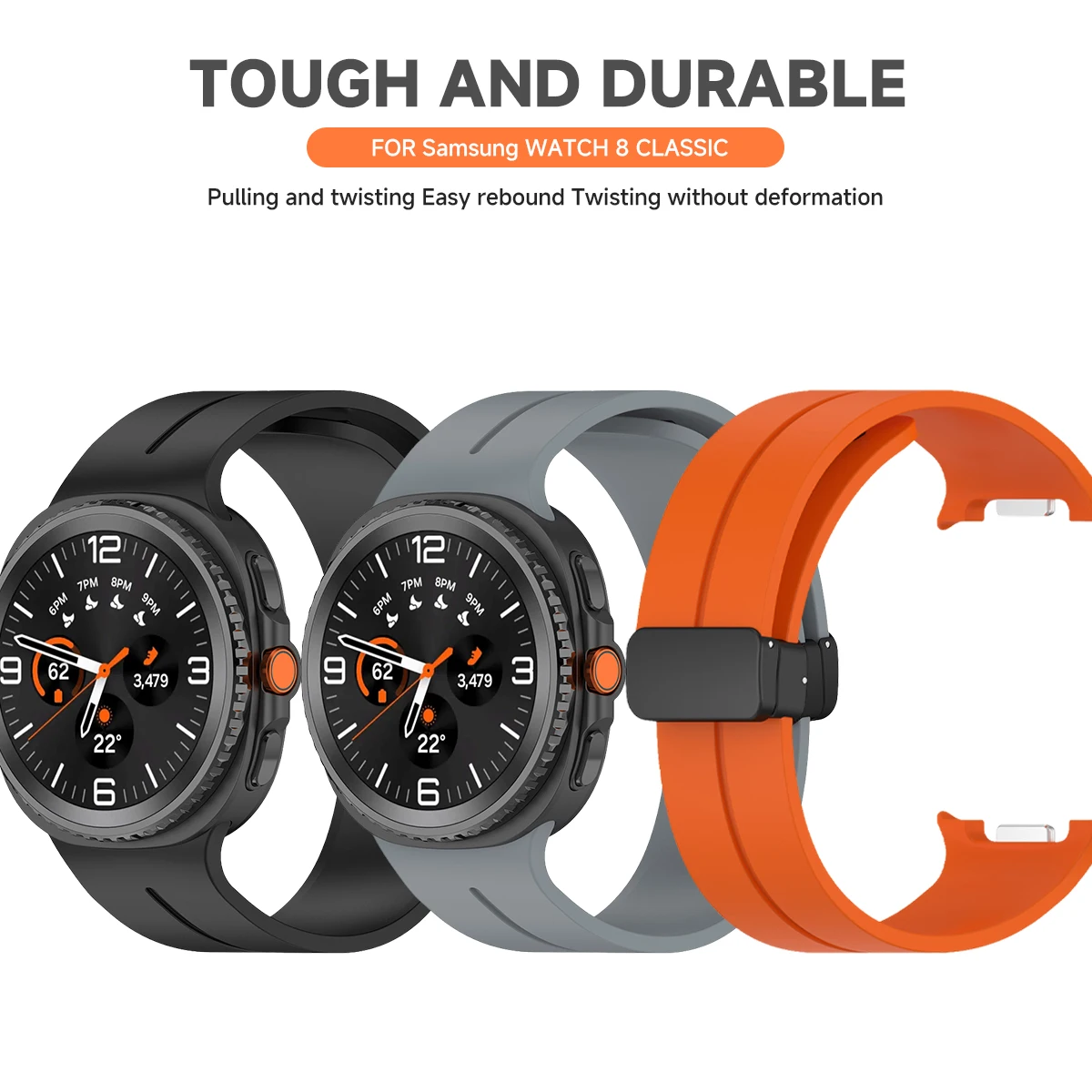 Magnetic Silicone Bracelet Wristband Replacement
