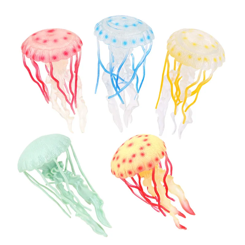 

Ocean Animals Simulation Sea Anemone Jellyfish Starfish Shrimp Coral Model Action Figures Education Miniature Kid boys Toy Gift