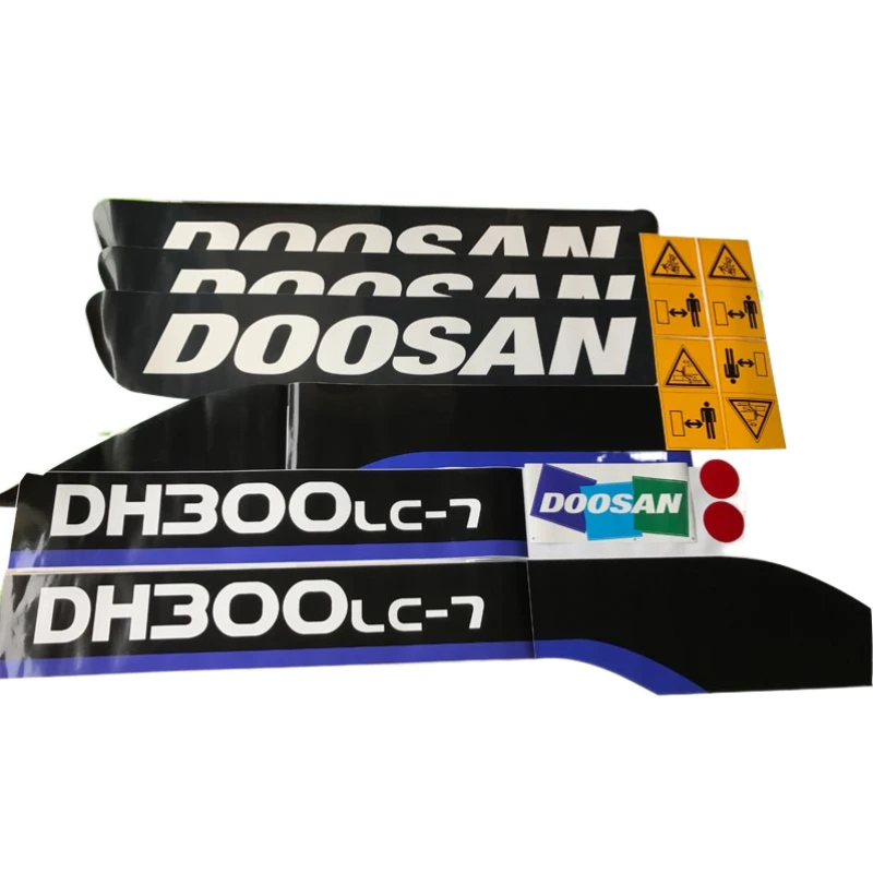 

For Doosan Excavator Stickers 55 60 80 150 200 225 258 300 370-7 Excavator Body Stickers Excavator Parts