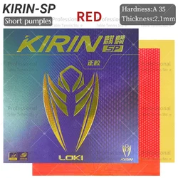 LOKI KIRIN Advanced Pips - Out Table Tennis Rubber with Pre - Tuned Sponge (SP - Red)
