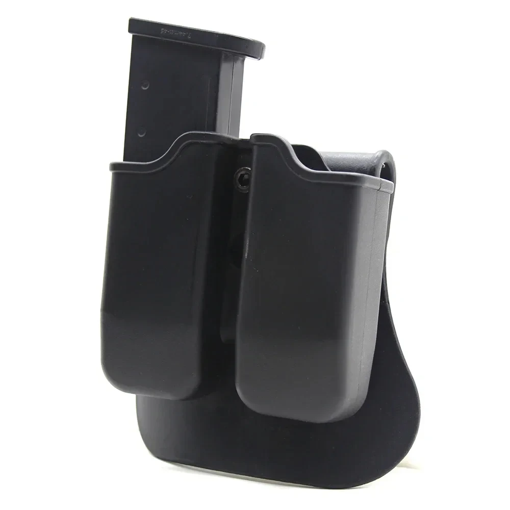 Tactical Pistol Double Magazine Pouch 9mm Mag Holder Carrier for Glock 17 19,Beretta M9 92,9mm .40 Cal Airsoft Hunting Accessory magazine pouch,airsoft accessory