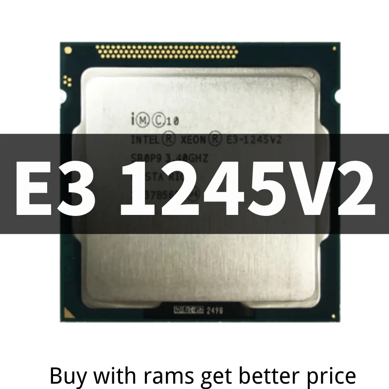 Xeon E3-1245V2 3.4 GHz Quad-Core CPU Processor 8M 77W LGA 1155 good cpu