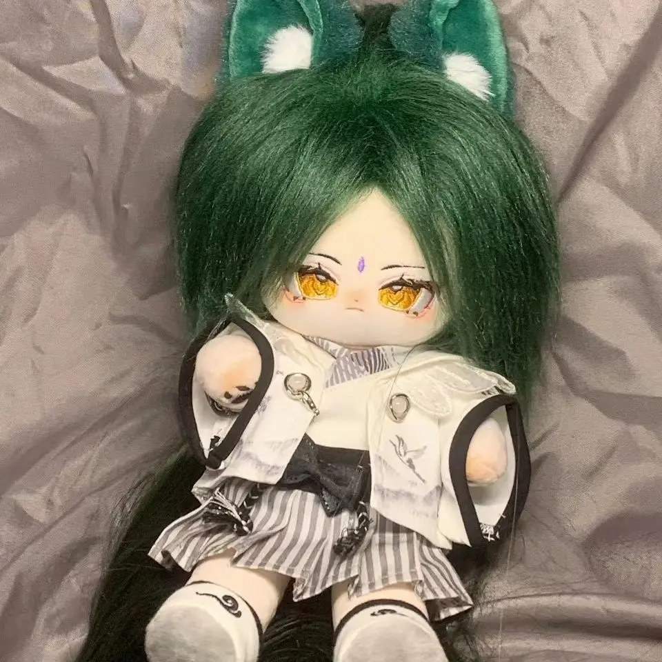 

20cm Game enshin Impac Xiao Long Hair Cosplay Plush Stuffed s Body Cute Animal Ear Cotton Plushie Anime Fans Xmas Gift