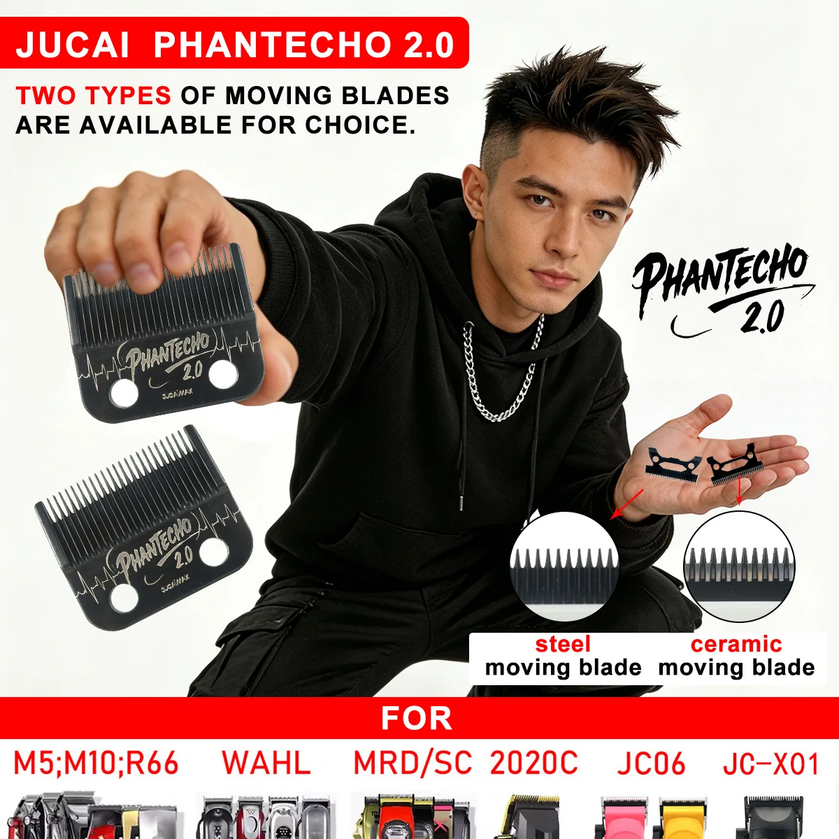JUCAI Madeshow VGR ETC.용. 액세서리 교체용  PHANTECH..