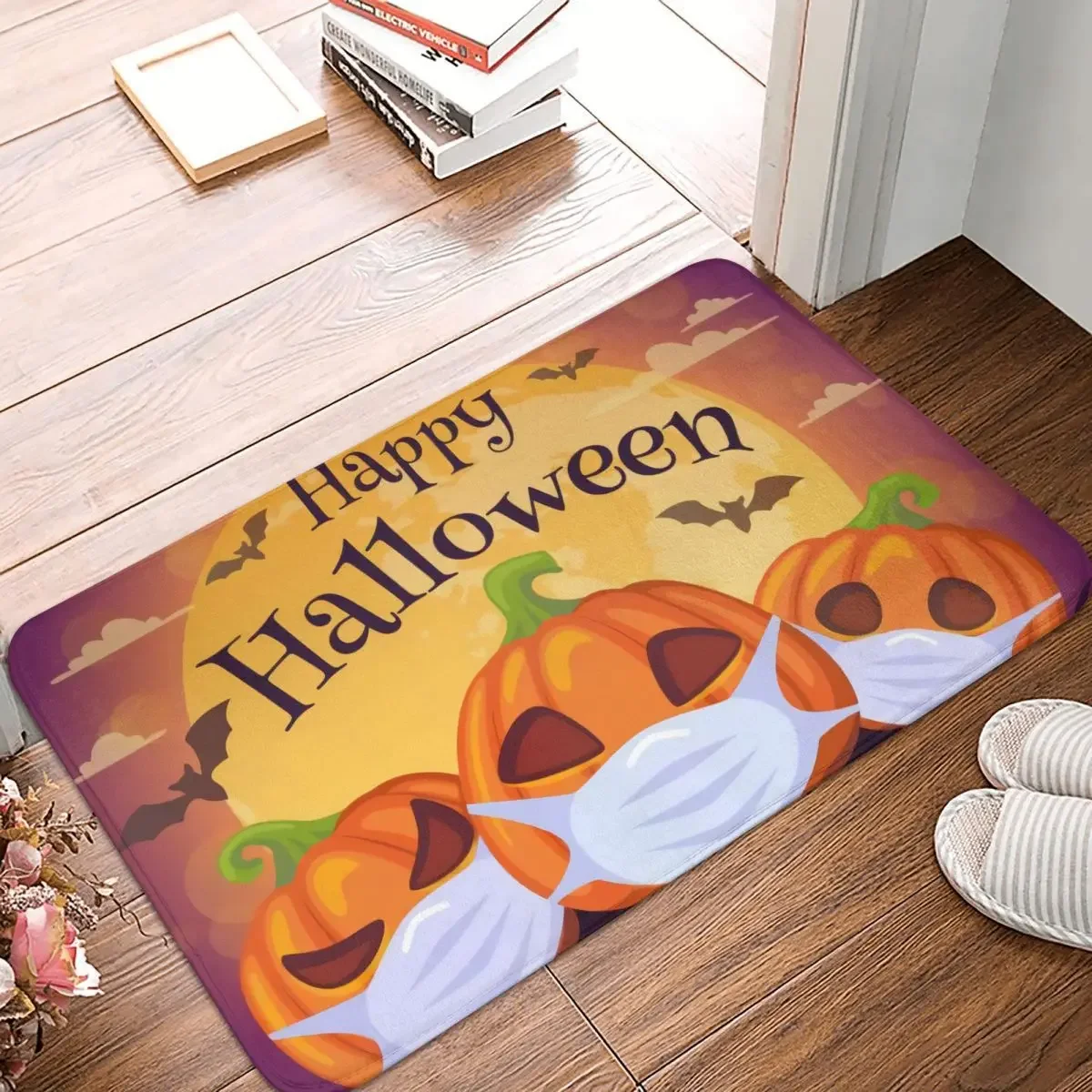 

Bedroom Mat Happy Halloween Trick Or Treat Rug Home Doormat Living Room Carpet Balcony