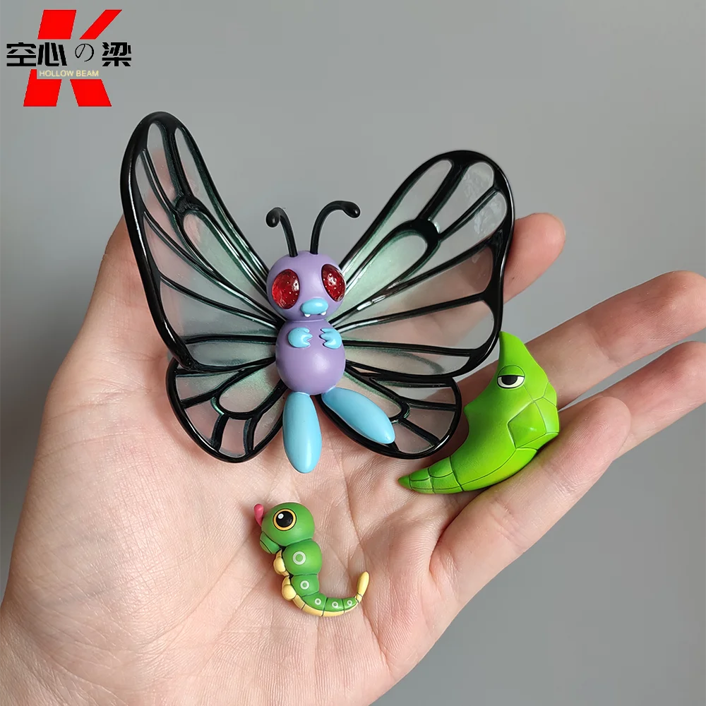 [Мировой масштаб 1/20] Caterpie, Metapod и Зеленая гусеница Butterfree, армированный пуппа и украшение для больших фотографий
