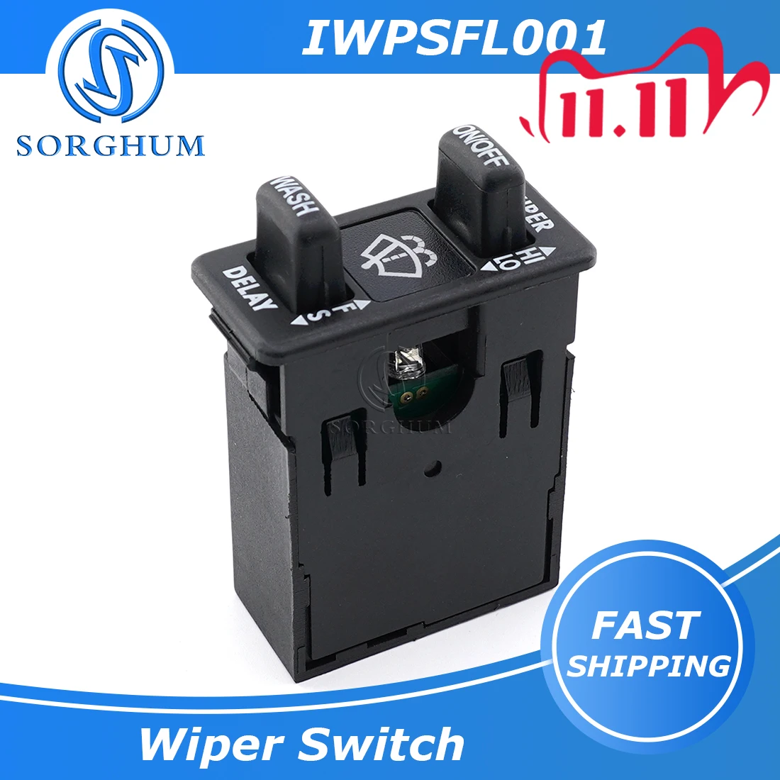 Sorghum IWPSFL001 Neue Elektrische Fenster Wischer Schalter Push Button Für Freightliner Columbia Coronado 2001-2017 Auto Ersatz