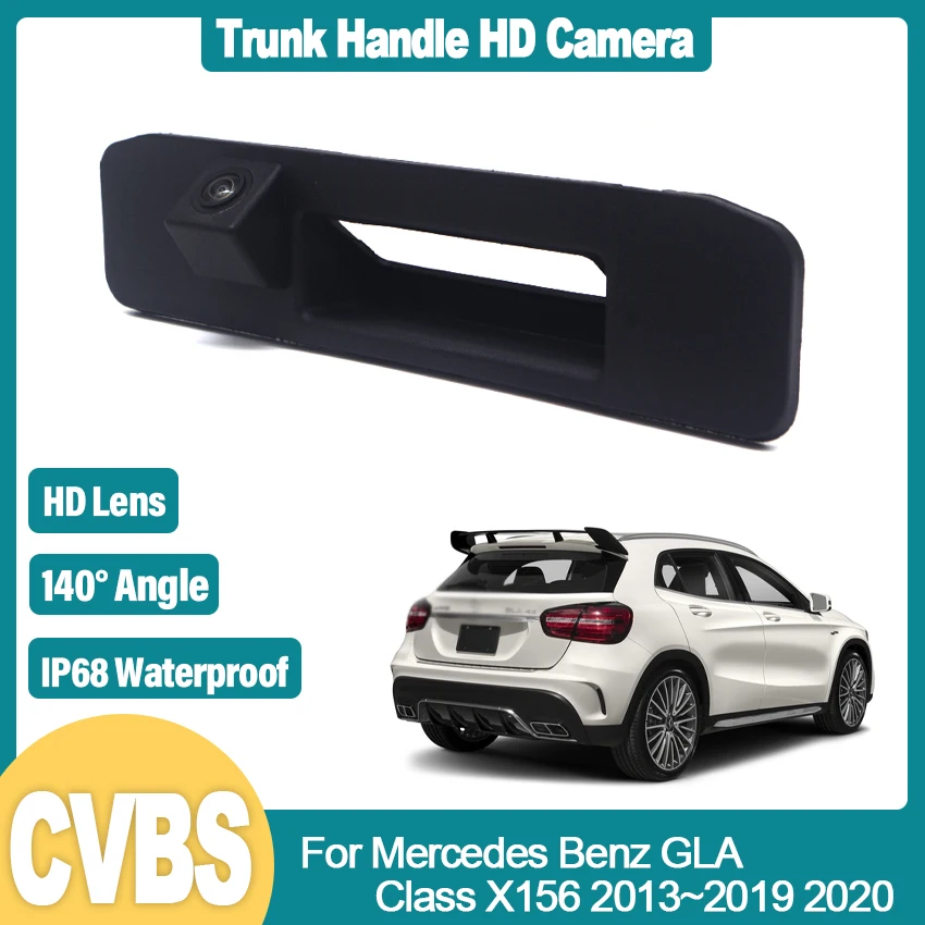 

HD CCD Dynamic trajectory High quality 1080P Car Reverse Backup Trunk Handle Camera For Mercedes Benz GLA Class X156 2013~2020