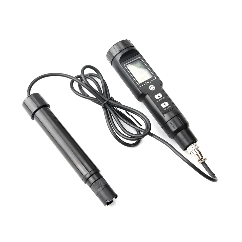 Portable Pen Type Dissolved Oxygen Meter ATC Digital Oxygen Sensor Do Meter For Fish Farming Aquarium Use With Backlight