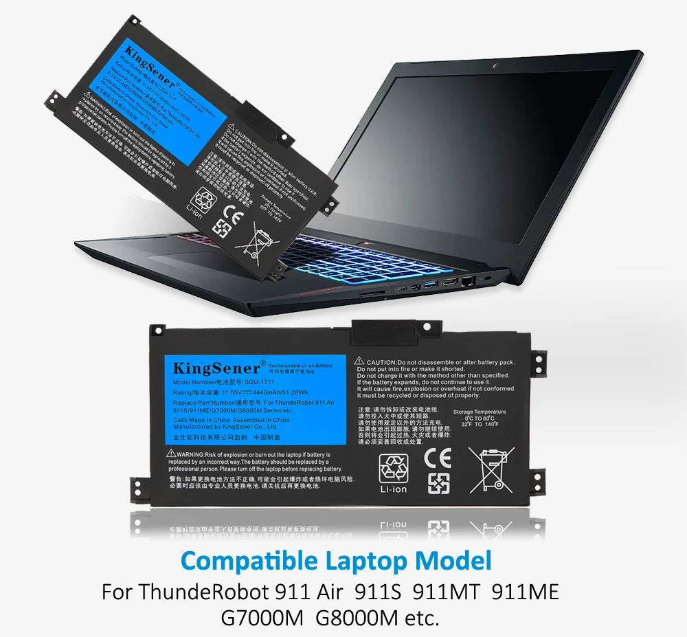 911 Ar 911ME 911MT 911S G7000M G8000M SQU-1718 11.55V 4440mAh