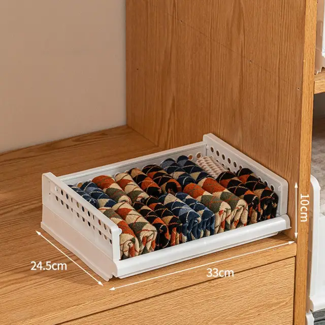Ruhásszekrény Tároló Állvány Kollégiumi Kis Sundries Fiók Kézműves Ruházat Rétegelt Téglalap Alakú Partíció Tárolódoboz - Image 5