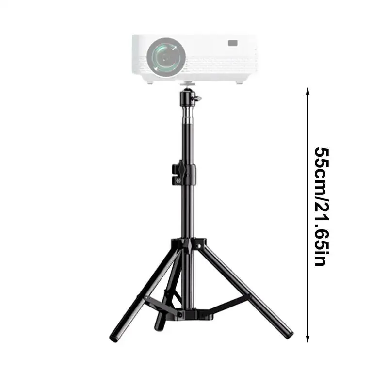 Universal Projector Stand Folding Telescopic Bedside Floor Desktop Tripod Metal Thickened Durable Universal Pan-Tilt Projection