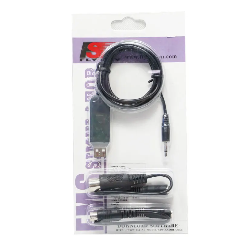 Simulateur RC USB PPM pour FMS - Câble 1.5m, Windows