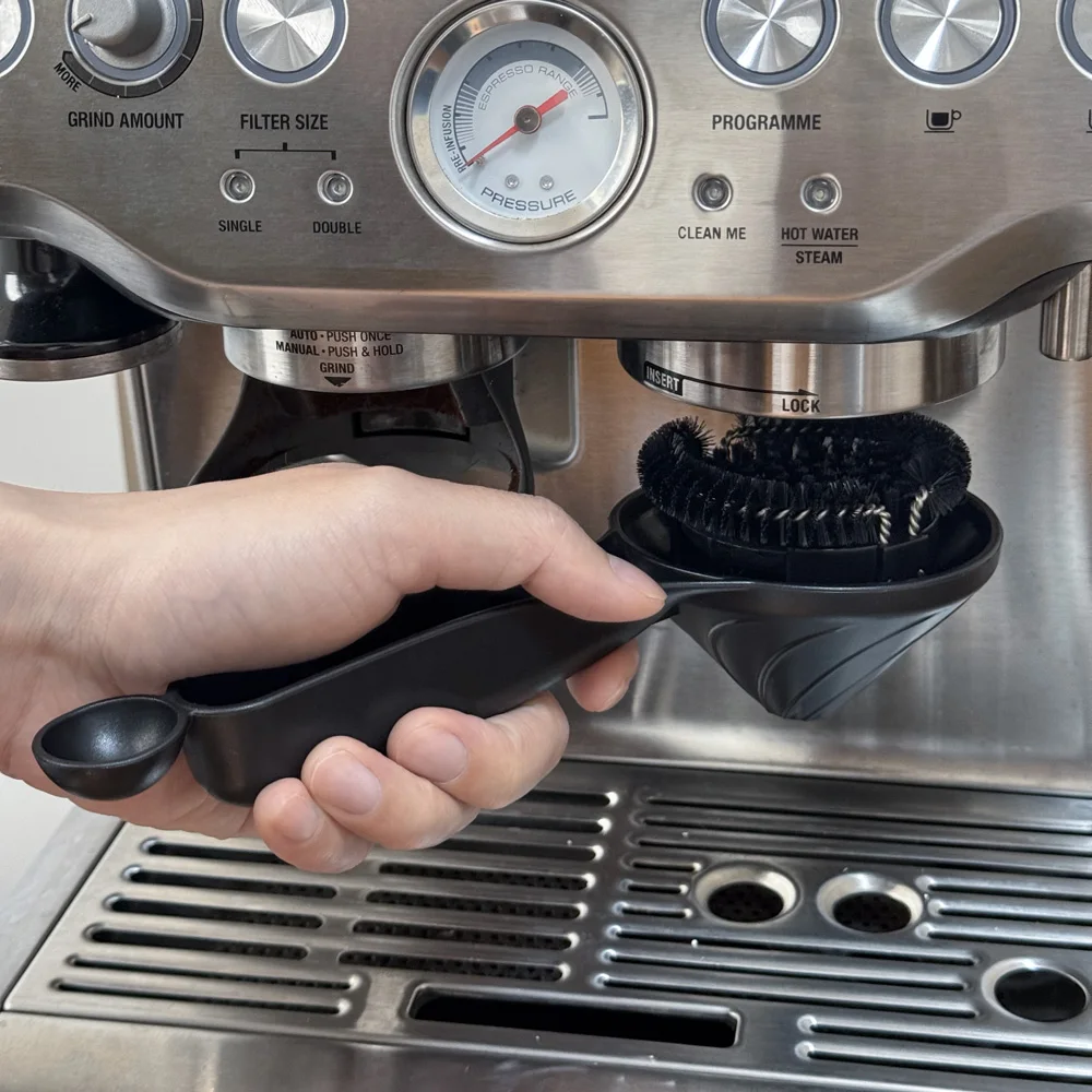 Coffee Machine Brush Cleaner 58mm Espresso Group Head Cleaning Brush Barista Accessories Commercial Coffee Maker Cleaning Tool coffee cleaning brush,coffee cleaning tool,coffee machine cleaner