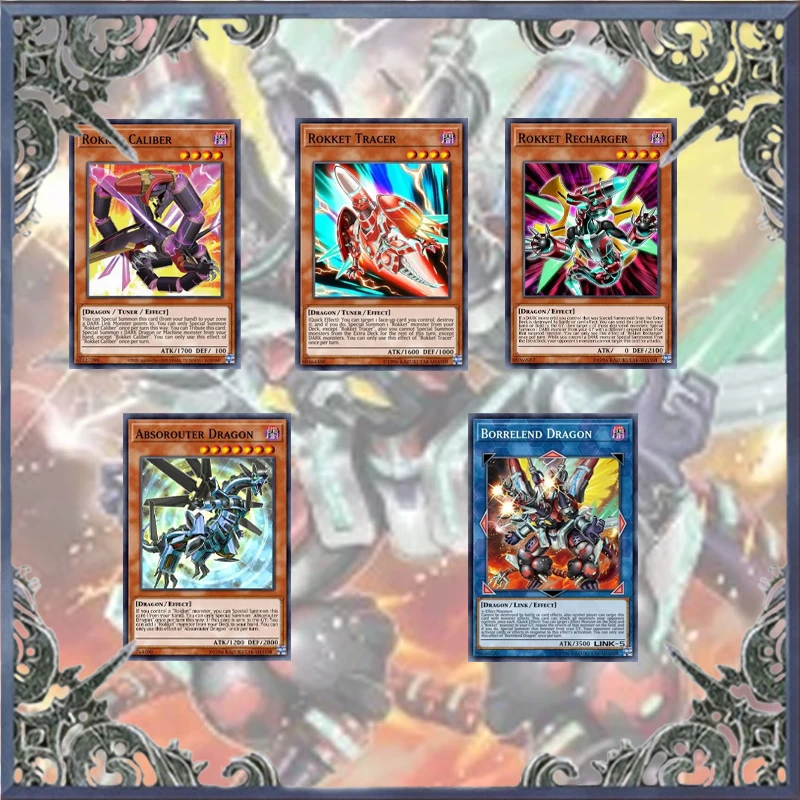 60Pcs Yugioh Cards Chaos Bystial Rokket Card Deck Wsc World Champion Deck Carte Fai Da Te Carte Da Gioco