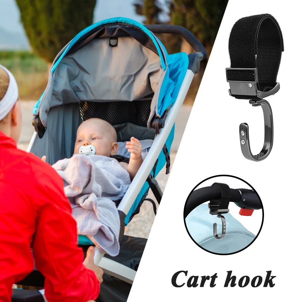 baby stroller accessories gadgets Non-Slip Hanger Clips Practical Aluminum Alloy Universal Stroller Pram Hooks Stroller Organizer Hanger Hooks Baby Strollers medium