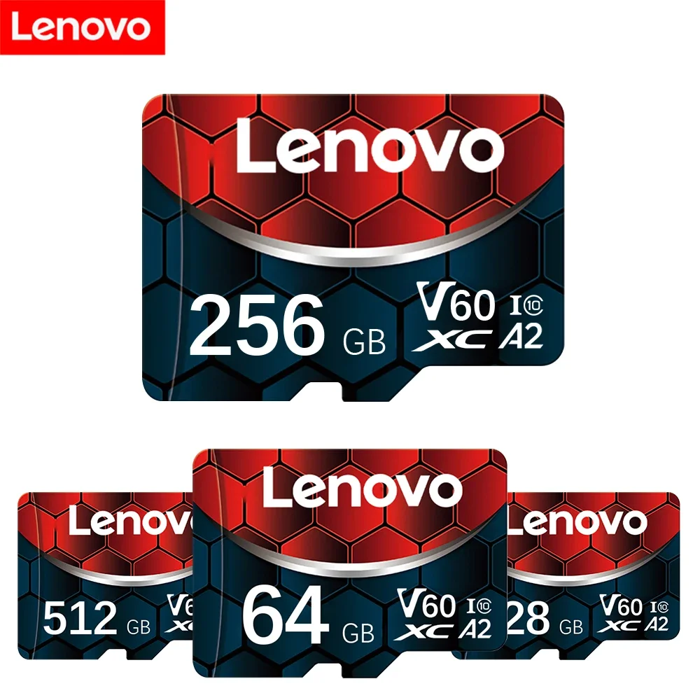 thumbnail image 1 of Tarjeta Micro SD Lenovo de 2 TB y 1 TB, tarjeta de memoria de alta velocidad de 128 GB, tarjetas Mini SD V60 de 256 GB, tarjeta Flash TF UHS-1 de 512 GB para Nintendo Switch, 1 of 5