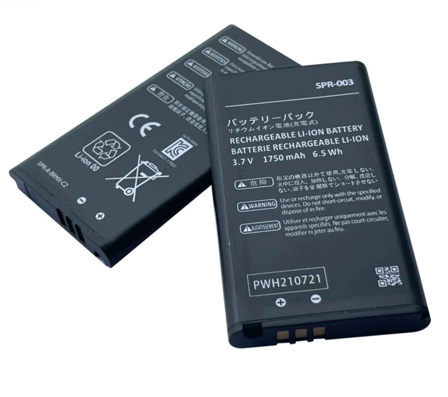 

2 Pieces SPR-003 Switch Battery for Nintendo 3DS XL 2011 New 3DS XL 2015 SPR-001 SPR-A-BPAA-CO Model Original 1750mAh