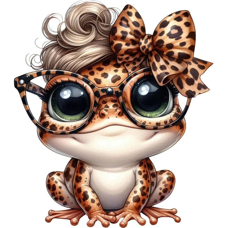 Wall Stickers Toilet Stickers 1pc Funny Lady Leopard Frog Sticker