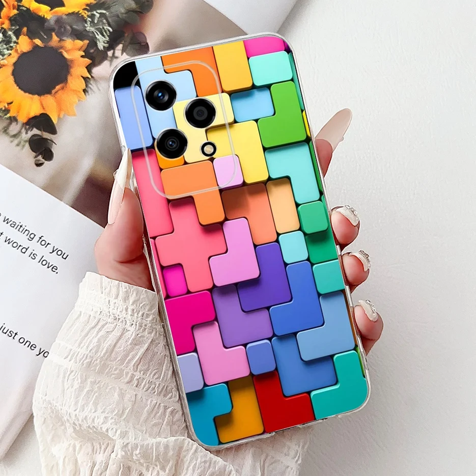 Colorful Flowers Fashion Painted Soft Slim Phone Case Cover