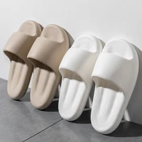 New Summer Slippers Thick Bottom EVA Couples Home Sandals Men Women Indoor Anti-Slip Sandals Soft Casual Bathroom Flip Flops 2