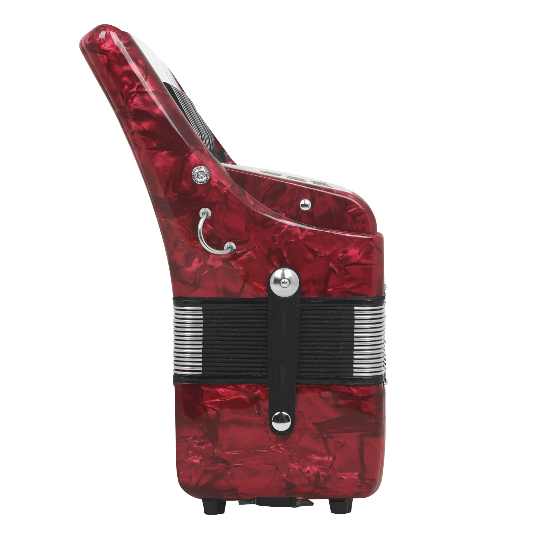 HK · LADE Rot/Blau Akkordeon 30/32 Tasten 30/72 Bass 3 Tastatur Stimme Professionelles Bajan Akkordeon für Performance-Instrumente – Detail 11