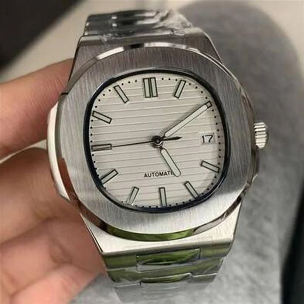 

41mm Automatic Mechanical Watch Green Luminous Stainless Steel Case Sapphire Glass with NH35 Movement