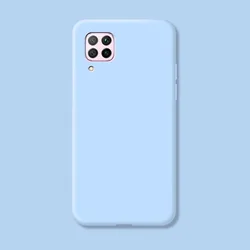 Soft Silicone Back Phone Case - Durable Protective Cover Coque  Shell for P40 lite (Light purple)