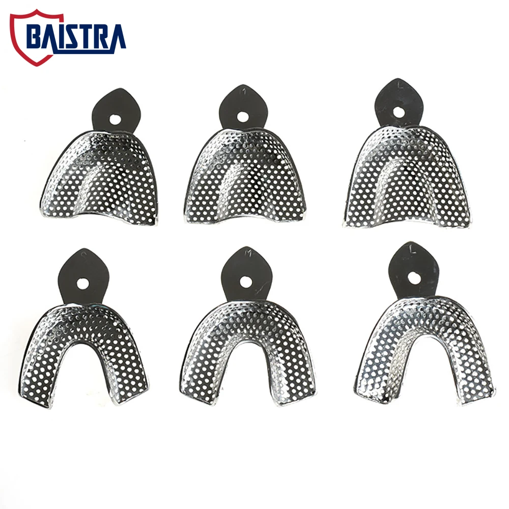 6pcs/kit Dental Impression Tray Small Medium Large Teeth Trays Dentist