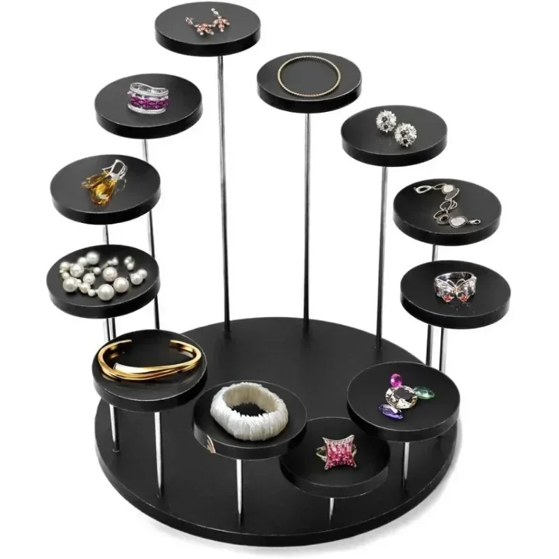 Acrylic Multi-layer Display Rack Circular Rotating Ring Jewelry Display Rack Cake Dessert Afternoon Tea Meal Stand Suspended for cake stand,dessert stand