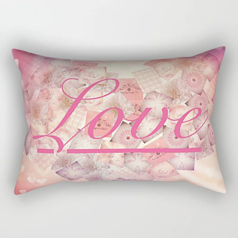 Love Letter Make It Happen You Are My Sunshine   Pillow Covers High Quality Short Plush Velvet Rectangle Pillow Cases Room Decor 5