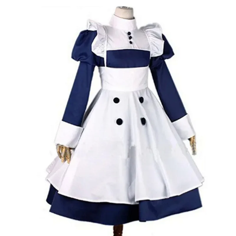 

Anime Black Butler Cosplay Maid Kuroshitsuji Mey Rin Maid Costume Woman Cosplay Costumes Dress Apron For Halloween Suit Party