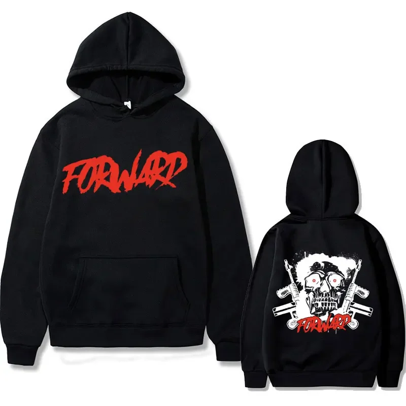

Forward Observations Group Double Sided Print Hoodie Gothic Horror Skull Sweatshirt Cotton Men Women Fashion Rock Gothic Hoodies