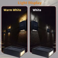 Solar LED Outdoor Light Solar Lighting Sensor Lamp Streetlights Exterior Garden Decoration Garland Waterproof Solar Wall Light 4