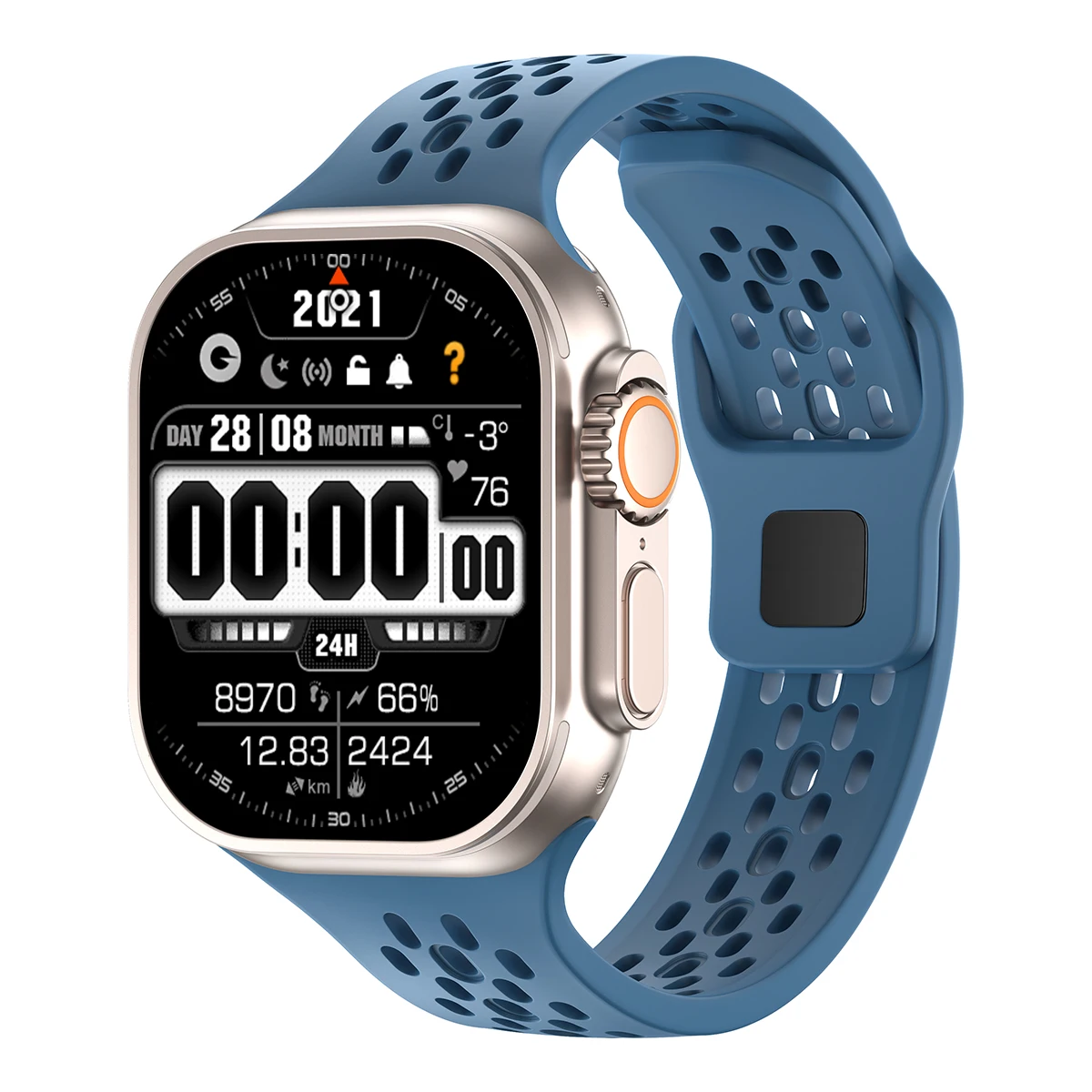 Premium Silicone Smartwatch Band - Versatile Strap in Multiple Sizes