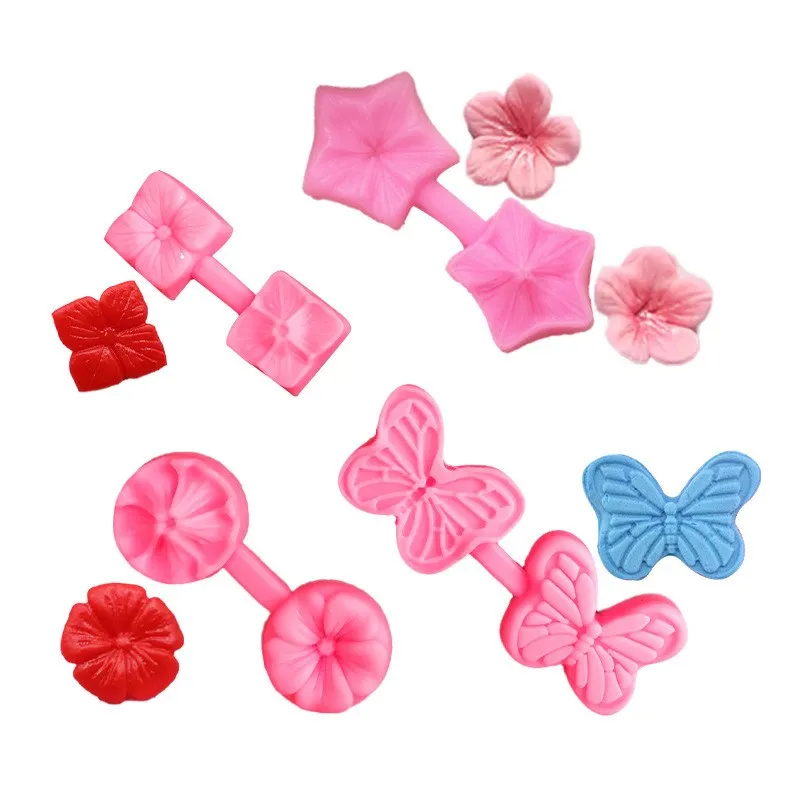 

Multiple Double-sided Embosed Silicone Molds Fondant Mousse Cake Chocolate Accessories Dessert Decoration Kitchen Supplies