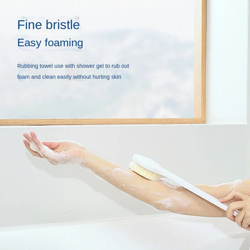 Bath Brush Scrub Skin Massage Soft Back Body Cleaning Long Handle Rub Back Scrub Bath Towel Soft Bristle Bath Brush 5