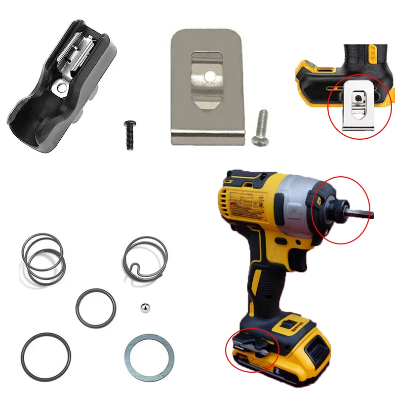 Kit A Molla Strumento A Vite Dispositivo Fisso Per Utensili Elettrici Dewalt Fibbia Lombare Per Accessori Per Utensili Elettrici Dewalt Ganci Per Clip