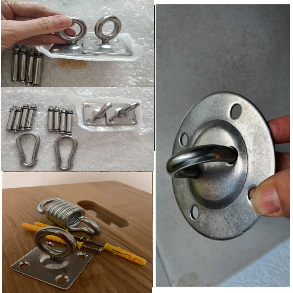 304 Stainless Steel Suspension Bracket Hammock Mount Ceiling Hook Anchor Hanger For Gym Training Aerial Yoga Sex Swing Hanging