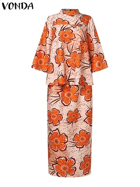 VONDA: o conjunto de vestidos femininos elegante para todas as estações 4 Conjunto de vestido feminino elegante e confortável para todas as estações