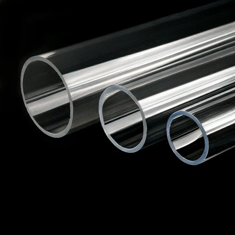 High-Quality Transparent Acrylic Tube - Multi-Purpose Plexiglass Pipe, Various Lengths