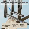 Retractable Clothes Drying Rack Laundry Room Organization Clothes Rack Portable Clothing Hanger Organizer Stable Clothing Drying 5