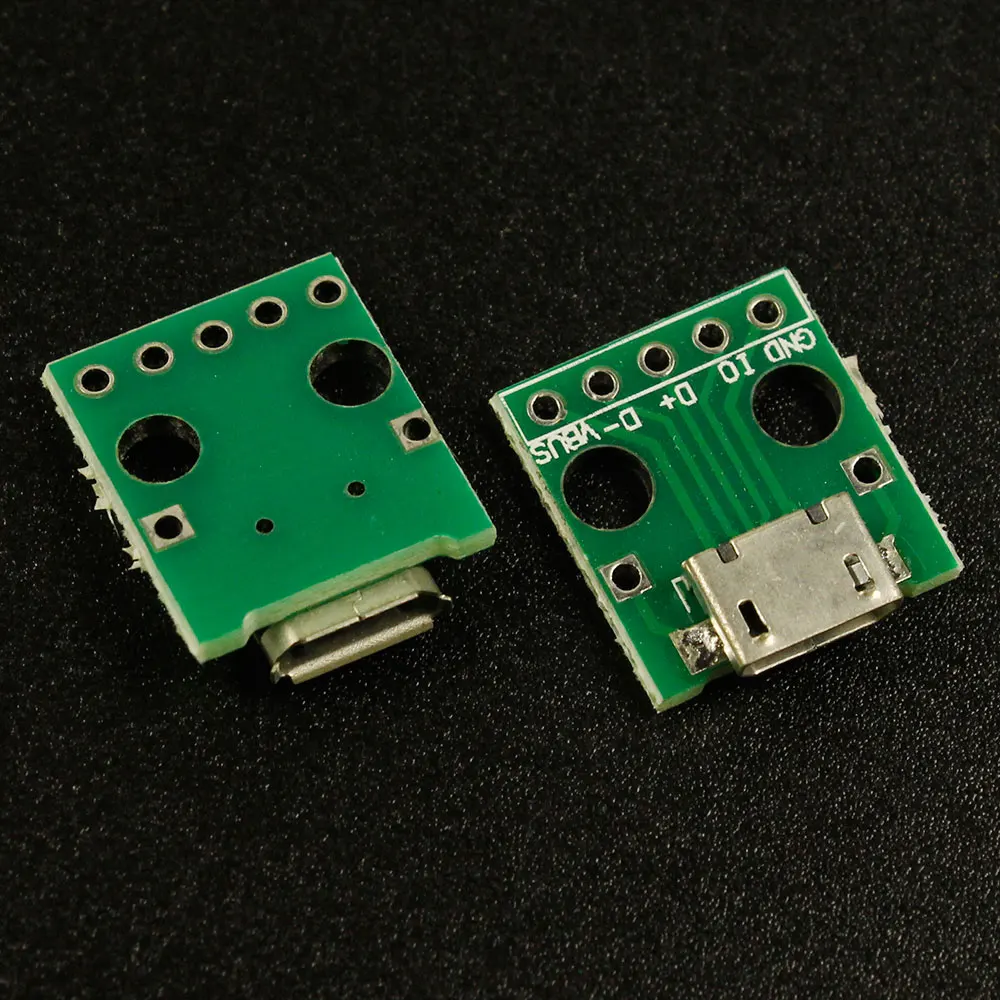

10Pcs / 20pcs Micro-Mini USB To DIP Adapter 5 Pins Female Connectors PCB Converter Boards Hot Sale