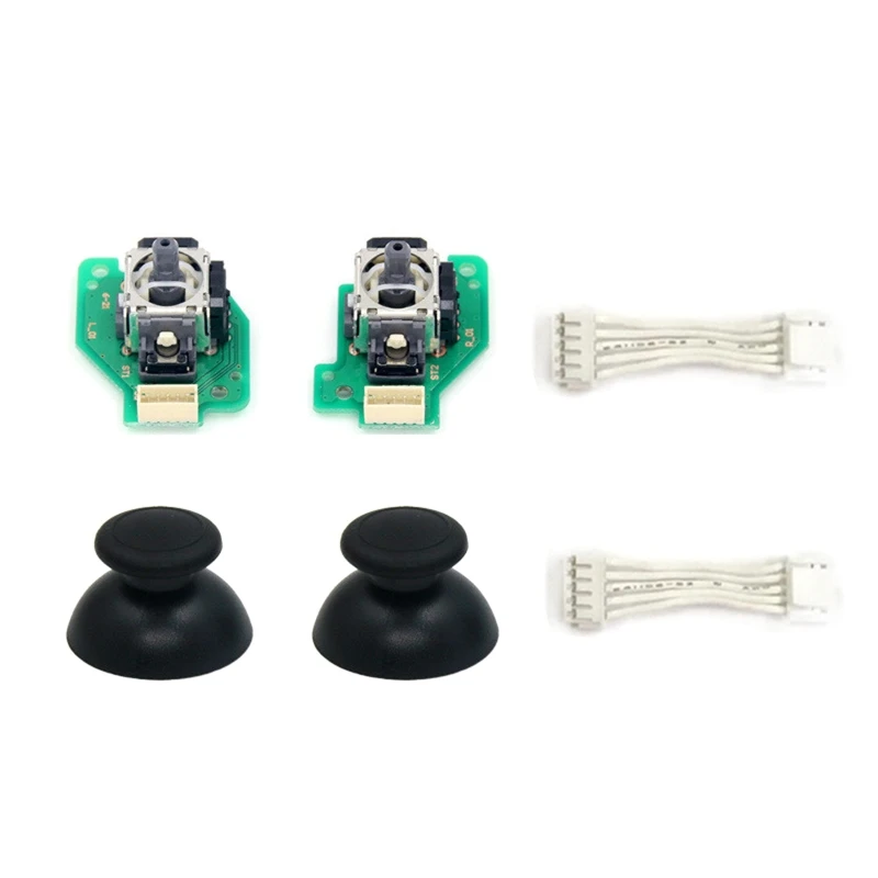 Destra Analogico 3D Joystick Thumb Stick Riparazione Modulo Sensore Parte Con Circuito Stampato Per Wiiu Gamepad