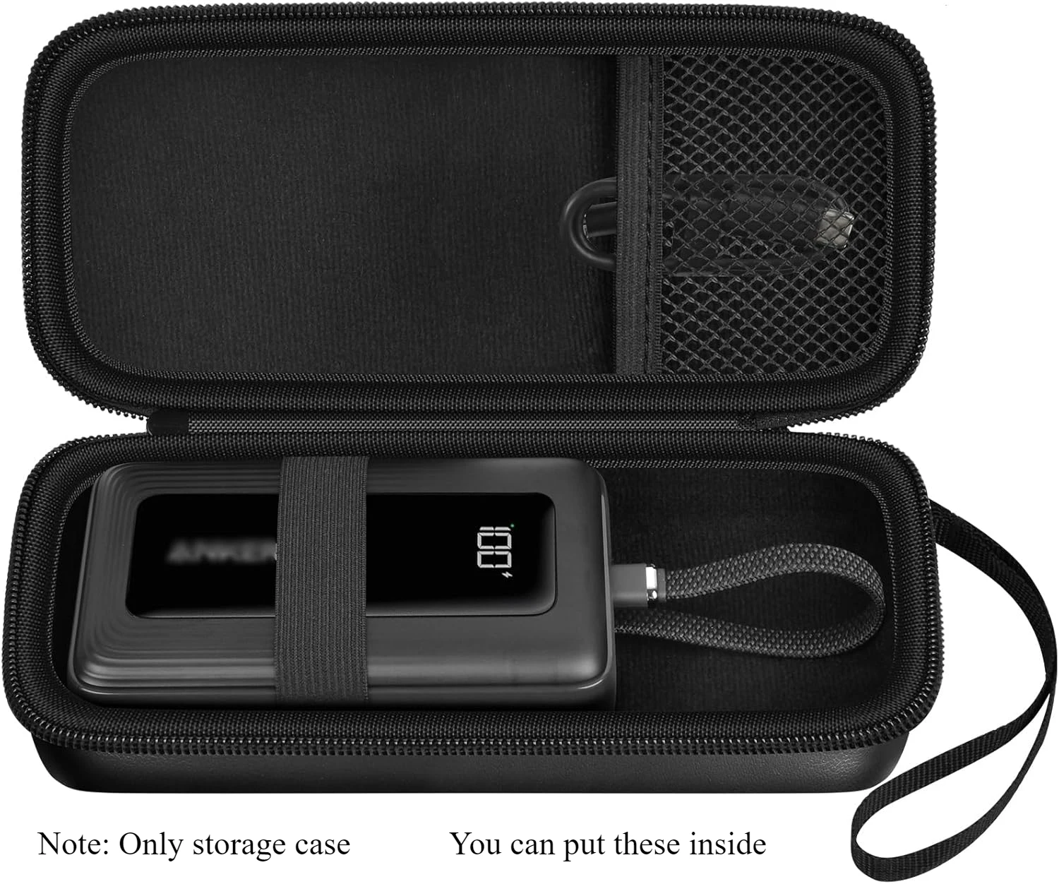Hard Travel Case Storage Bag Compatible with Anker Zolo Power Bank 10,000mAh 20,000mAh 30W Portable Charger