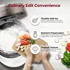 Twin Pressure Rice Cooker & Warmer with Nonstick Inner Pot, 16 Menu Options, 3 Voice Guide, Auto Clean (White) 6