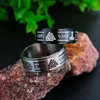 Nordic Odin Viking Trinity Ring Stainless Steel Fashion Vintage Vikings Ring Men Women Simple Amulet Jewelry Gift Wholesale 3
